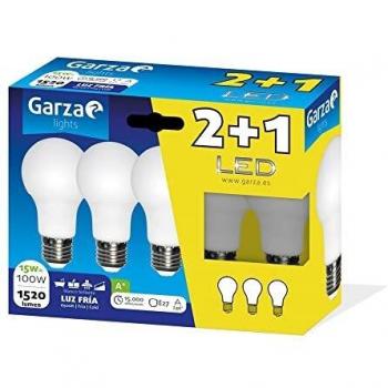 LED BOMBILLA STD 15W E27 240º 1520LM 65K CJ 2+1