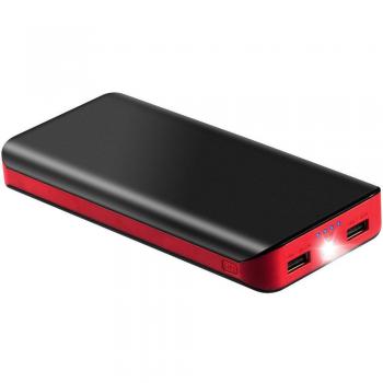 Batería Externa Power Bank 25000mAh Cargador Portátil con Ultra Alta Capacidad, Puertos Dobles y Linterna LED de 4 Modos para iPhone X 8 7 6 Puls, iPad, Samsung Galaxy, Androide y Otros Dispositivos