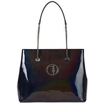 Trussardi Alba - Bolso grande de piel sintética con espejo