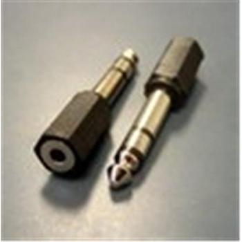 Adaptador de Audio Microconnect 6.3mm a 3.5mm M-F Negro