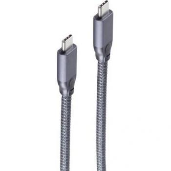 Cable USB 3.2 Shiverpeaks BASIC-S, conector C - conector C, velocidad de transferencia de 20 Gbps, longitud de 1,5 m