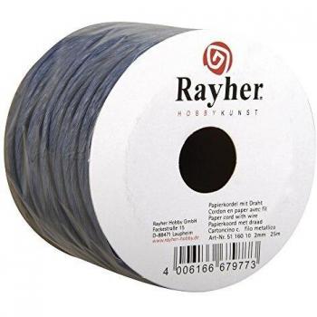 Cuerda de papel reforzado azul oscuro - Ø 2 mm - 25 m