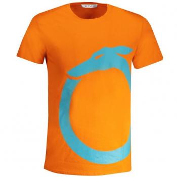 Trussardi Orange Cotton T-Shirt - XL