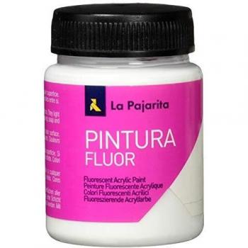La Pajarita 1489/16 - Pintura acrílica, 75 ml, color blanco fluorescente