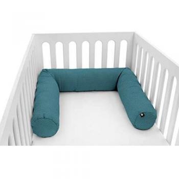 Protector para cuna trenzado Waffelpiqué Verde 180 cm