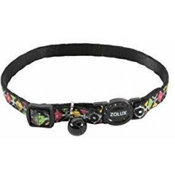 Collar de nylon ajustable para gato Zolux Arrow negro 17-30 cm