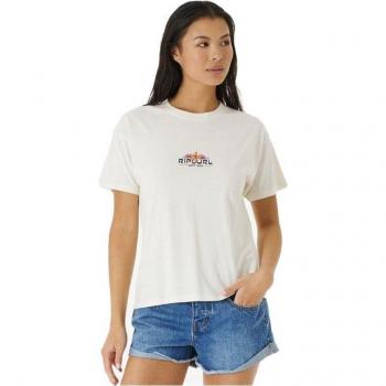 Camiseta de Manga Corta Rip Curl Sun Relaxed Blanco