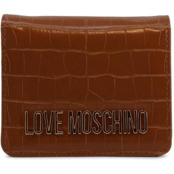 Cartera de poliuretano marrón Love Moschino
