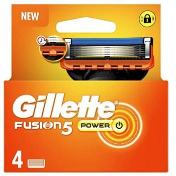 Cuchillas de Afeitar Gillette Fusion 5 Power - Paquete de 4 Recambios para Hombre