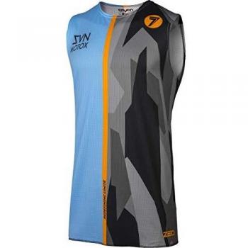 Seven MX Camiseta De Motocross Sin Mangas 2019 Zero Raider Over Azul