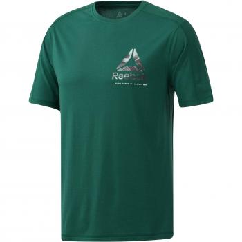 Reebok Ost Speedwick Graphic tee Camiseta, Hombre, clogrn, 2XL