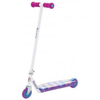 Patinete Eléctrico Infantil Razor Party Pop 12 km/h Cian, Violeta, Blanco