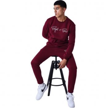 Project X Paris Unisex Crewneck Sweatshirt - Bordeaux Color, Size S