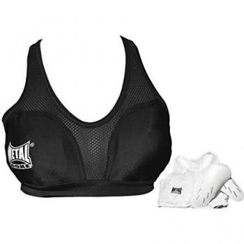 Metal Boxe Protective Sports Bra with Padding and Cups
