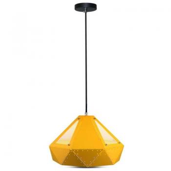 Lámpara Colgante Prisma Amarillo LED E27 (Máx 60W)