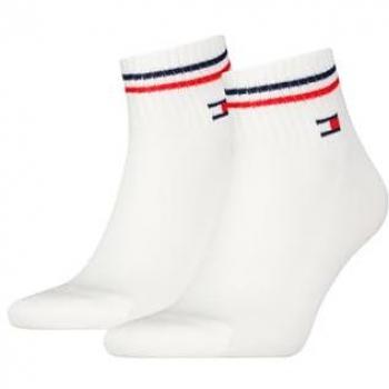 Pack de 2 calcetines cortos unisex Tommy Hilfiger 'Iconic' blancos talla 35-38