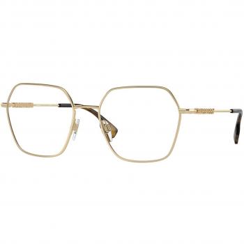 Burberry BE 1381 (1109) Women's Eyeglasses - Gold Frame, Size 54, Blue Light Block Available