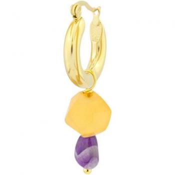 Piercing aro Ear Candy Nicaragua de acero bañado en oro amarillo 18k
