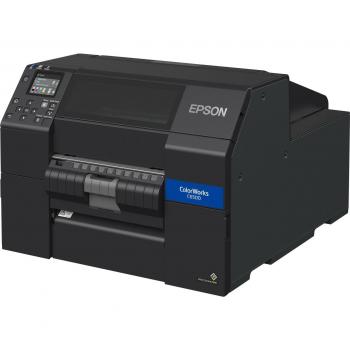 Epson ColorWorks C6500Pe MK - Impresora de etiquetas a color, tecnología de inyección de tinta, impresión a alta velocidad, resolución de hasta 1200 x 1200 dpi, capacidad para imprimir en diferentes tipos de materiales