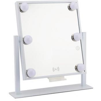 STYLPRO Bluetooth Music Vanity Mirror with Dimmable Lights and Wireless Charging