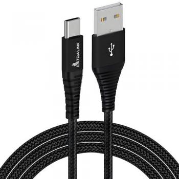 Cable USB C trenzado Extralink Smart Life 15W, carga rápida 5V 3A, 2M, compatible con múltiples dispositivos