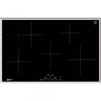Placa de inducción Neff TBD 4800 N, autosuficiente, 80 cm, marco de acero inoxidable, 4 zonas de cocción