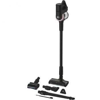Aspiradora Escoba Hoover HF416BF Sin Bolsa 240W Batería 0,4L Negro/Rosa con Mini Turbo y Luz LED