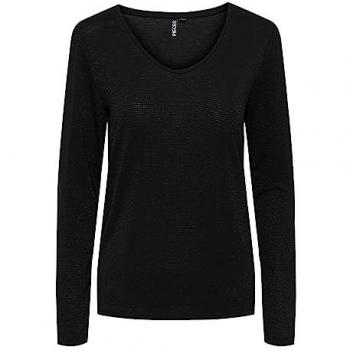 Pieces Billo Lurex Women's Long-Sleeved Striped T-Shirt