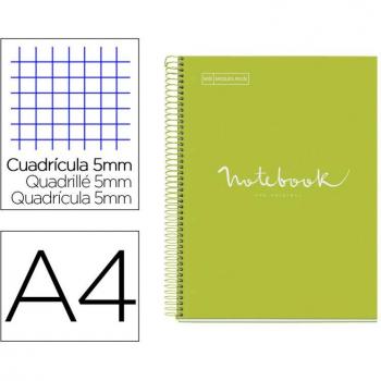Cuaderno Miquelrius Emotions A4 80 hojas 90g/m2 cuadro 5 mm