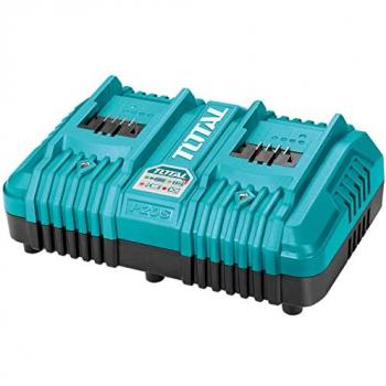 Cargador Rápido Doble de Batería 20V Total - Carga 2 Baterías de 4Ah en 30 Minutos