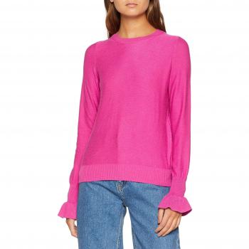 Vero Moda Vmgaltine LS Ruffle Cuff Blouse, Suéter para Mujer, Rosa