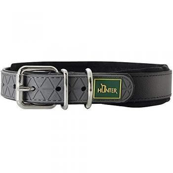HUNTER Cómodo Collar con Neopreno Suave, 40 cm, Color Negro
