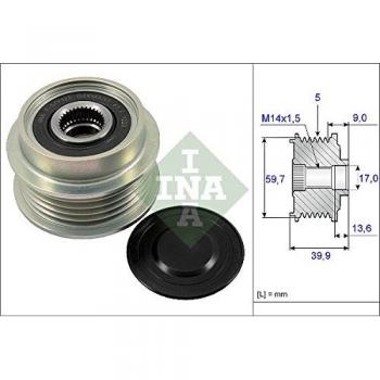 Rueda Libre de Alternador INA 535 0199 10 para Toyota Yaris I