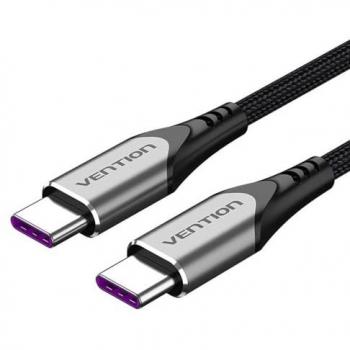 Cable USB-C 2.0 Vention 1,5 m 100W 480Mbps Gris