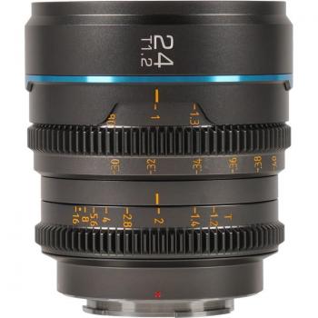 Sirui 24mm T/1.2 Nightwalker S35 Cine Lens for Fujifilm X (Metal Grey)