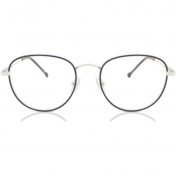 Gafas Anti-Azules Ovaladas con Armazón Completo Metálico Negras para Mujer - SmartBuy Collection