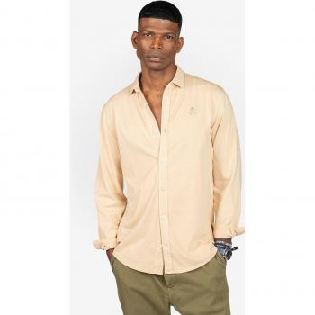 HARPER & NEYER CAMISA DE HOMBRE LISA CON BOTONES MINOT - BEIGE