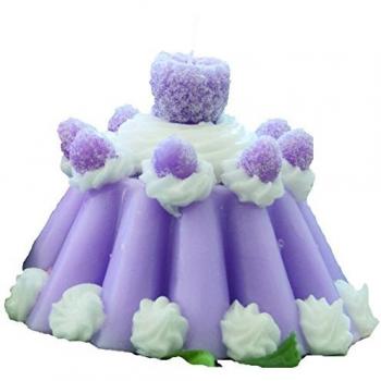 Cereria Introna Dulces Vela Budino Demora, Cera Natural Morado