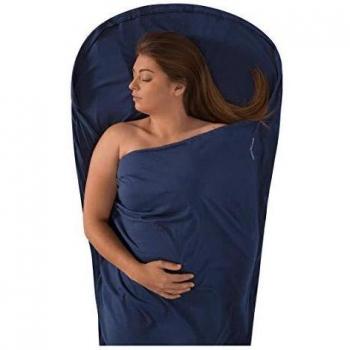 Sea to Summit Expander Liner-Mummy with Hood & Box Foot Accesorios Escalada, Adultos Unisex, Navy, 210 x 80 cm