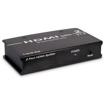 Distribuidor HDMI Engel AV0062 - 1 Entrada, 2 Salidas, Color Negro