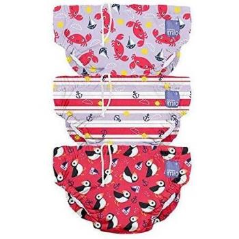 Pack 3 Pañal bañador reutilizable M 6-12 meses Bambino Mio