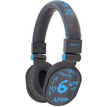 Approx APPDJGBL Negro, Azul Circumaural auricular - Auriculares