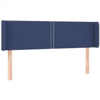 Cabecero con Orejas Azul 147x16x78/88 cm Tela Acolchada Antimancha