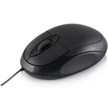 Ratón Óptico USB Fila Logic Concept LM-11 - Ambidextro, 1000 DPI, Negro