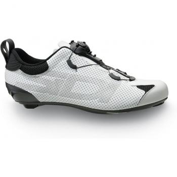 Zapatillas de Triatlón SIDI Tri-Sixty Blancas y Negras, Talla 42