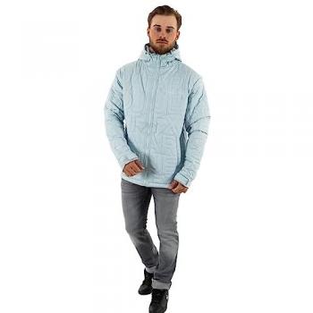 Project X Paris Quilted Hooded Puffer Jacket - Grey Blue, Size M