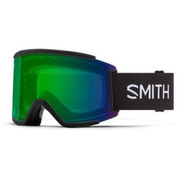 Smith Squad XL Black Ski Goggles with Chromapop Everyday Green Mirror Lens