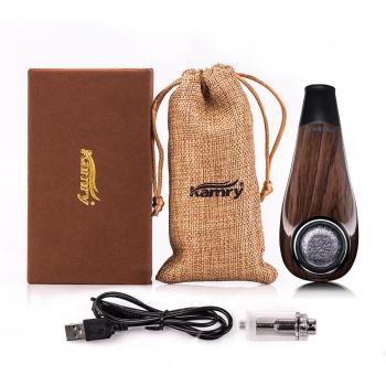 Kamry 1000mAh Vapor Enorme Recargable Cigarrillo Electrónico Pipa Clásico de Madera, Sin Nicotina
