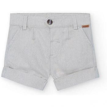 Bermudas de lino para bebé niño Boboli 718073 PIEDRA