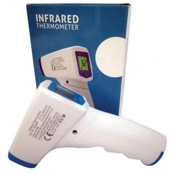 Termómetro Infrarrojo BSX906 - Medición sin contacto, pantalla digital LCD, rango de temperatura: 32°C a 42.9°C, función de memoria para almacenar hasta 32 lecturas, indicador de fiebre con luces